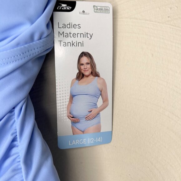 Women's Blue Maternity Swimsuit size L - Picture 6 of 6